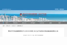 山东省青岛市市场监督管理局公布20批次睡衣居家服产品监督抽查结果图片