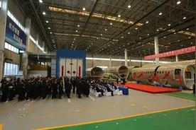 中航工业沈飞民机举行A220项目前机身和后桶段第500架份交付仪式图片