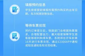 开学季来临，12306推出“学生预约购票服务”功能图片
