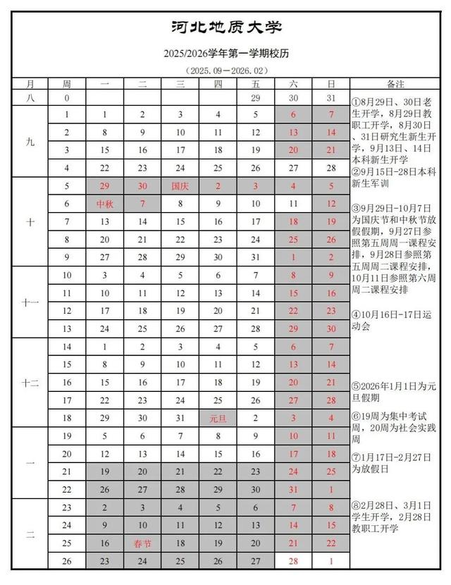 河北多所高校寒假时间确定！