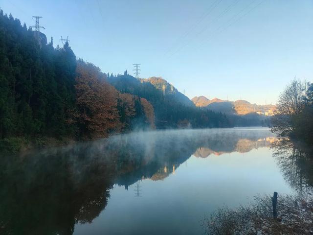 普安山川风物 || 南山湖晨曦
