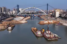 平陆运河建设正酣图片