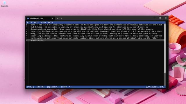 微软官宣未来 Win11 将预装命令行编辑器 Edit