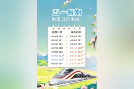 @五一假期出行旅客！4月16日起可以购票了，注意不同火车站起售时间不同图片
