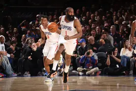 「NBA」哈登转会后首秀17分，快船输给尼克斯图片