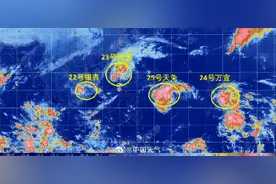 为何台风组团来？11月“四台共舞”为有气象记录以来首次图片