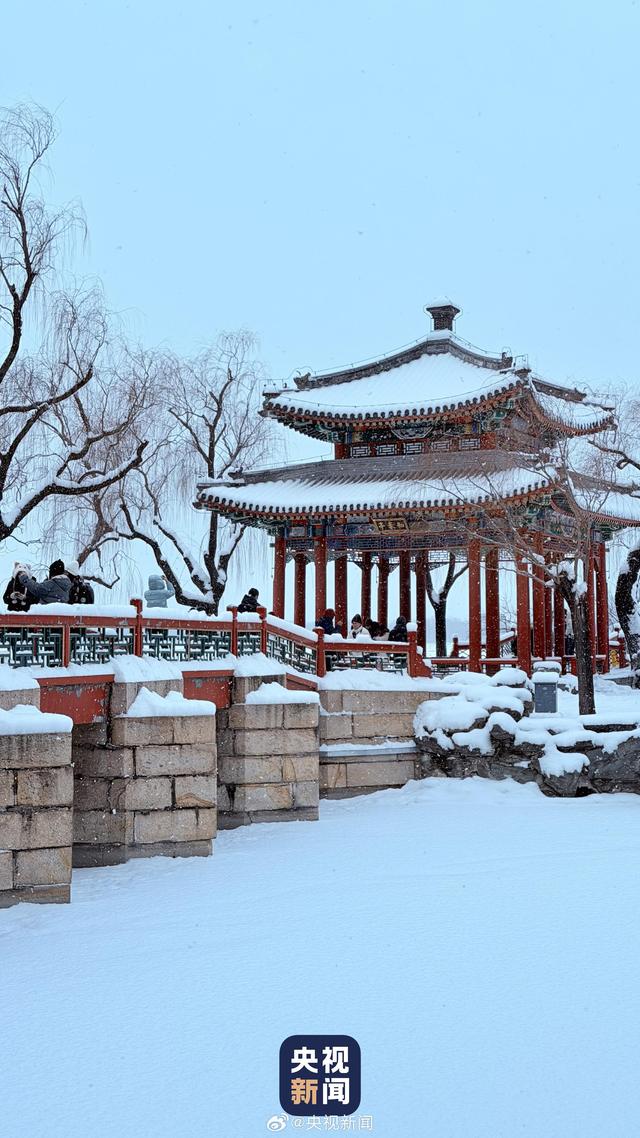 一场雪 颐和园美成了国画