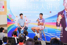 全运冠军李喆现身横琴！30名琴澳学子沉浸式体验网球魅力图片