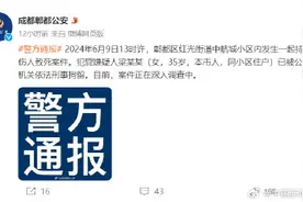 成都警方通报女子在家门口遇害：嫌疑人系同小区住户，已刑拘图片