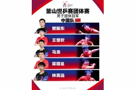 国乒男团3∶0战胜法国队，夺得世乒赛11连冠图片