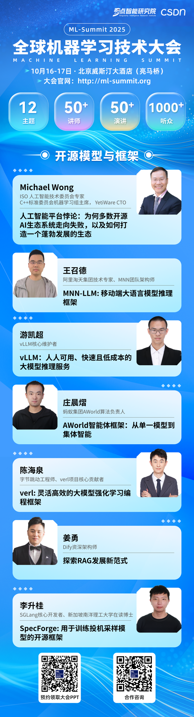 重磅！Michael Wong确认出席2025全球机器学习技术大会：揭示为何多数开源AI生态系统会走向失败