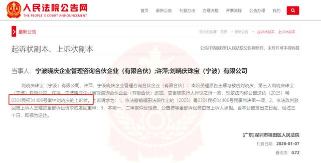 曾举报刘晓庆偷漏税男子借贷案一审胜诉	，追加为被执行人的刘晓庆已上诉