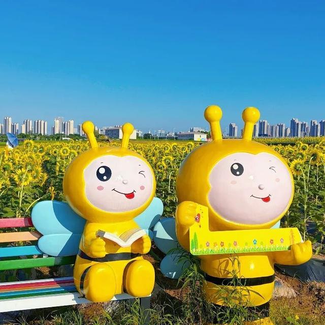 没有技巧，就是硬美！向日葵花海+稻田出片100%