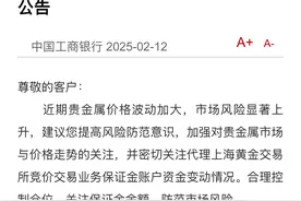 金价持续上行！多家银行发布风险提示图片