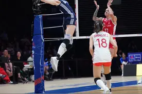 世联赛北京站中国女排1:3负于波兰女排图片