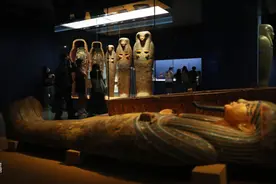“古埃及文明大展”来了，猫木乃伊的“秘密”公开；巴黎奥运倒计时，埃菲尔铁塔变装图片