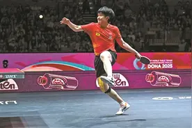 昨夜多哈 国乒夺三冠图片