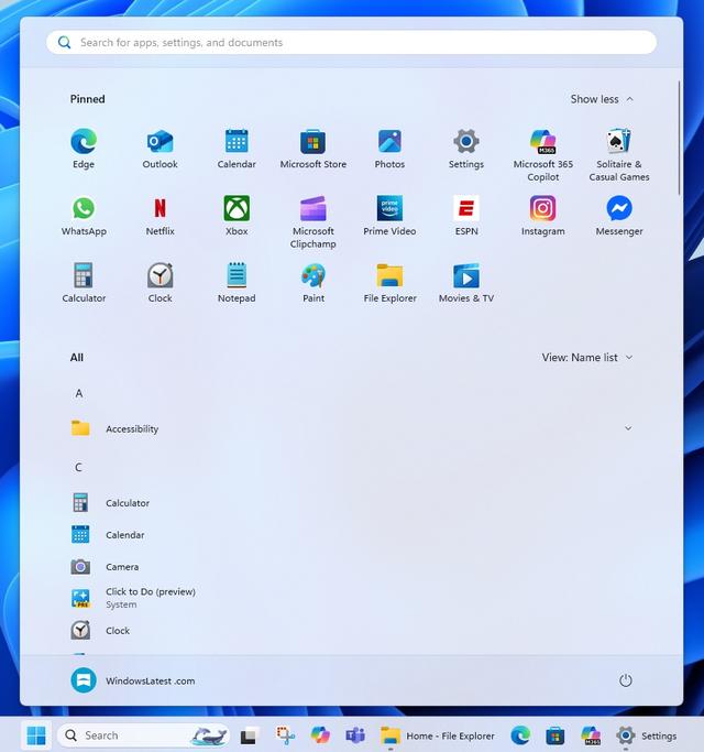 Windows 11 开始菜单使用了15MB的JSON来按类别组织程序