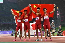 广东选手建功，中国队夺得男子4×100米接力冠军图片