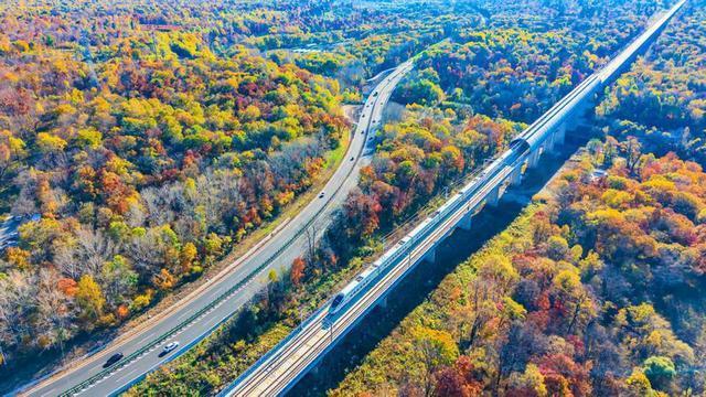 沈白高铁解锁吉林：秋之彩色吉林 层林尽染之美