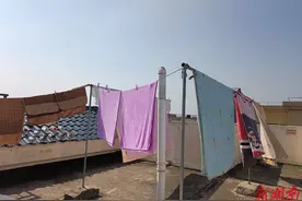 小小晾晒架 晒出幸福感图片