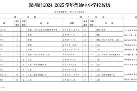 深圳中小学寒假时间→图片