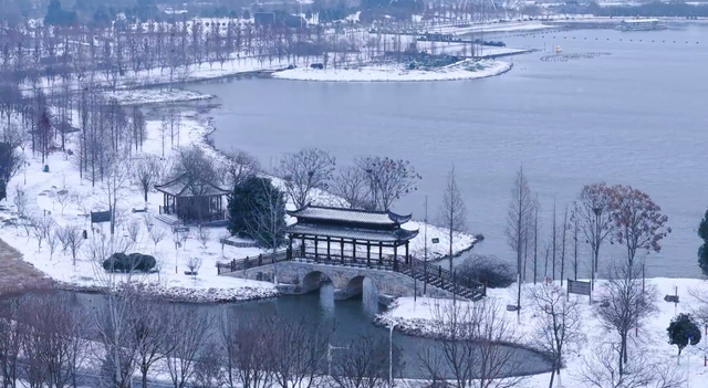 听雪落枝头，看松滋成画