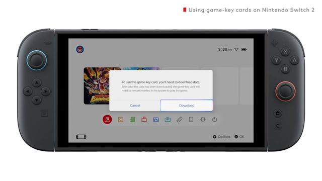 任天堂发布官方视频详解Switch2“游戏钥匙卡”