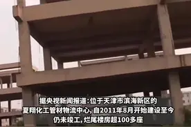 天津一工业园区100多座楼烂尾，投资13亿逾期8年不能竣工，项目停滞后当地两部门互相推诿，导致土地闲置浪费至今图片