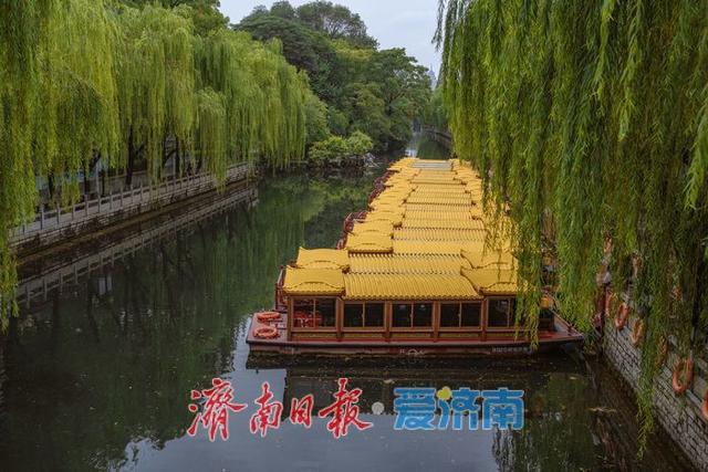 一年四季 泉在济南丨雨后黑虎泉畔，市民取水赏景尽享清凉