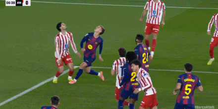 西甲：巴萨3-1逆转马竞