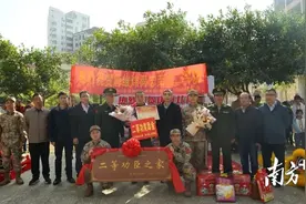 荣立二等功！霞山军人唐维炜送“二等功”喜报仪式举办图片