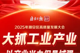 一组海报划重点！速览2025年潮安区高质量发展大会图片