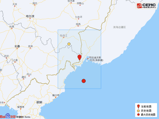 吉林延边州珲春市发生5.5级地震
