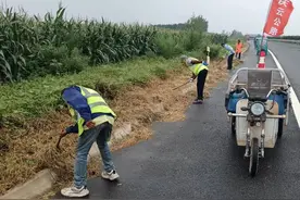 庆云公路分中心开展路域环境整治专项行动图片