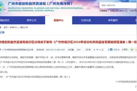 3宗地都在横沥岛！南沙2024年首批供地清单出炉图片