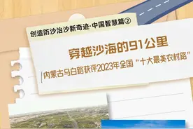 穿越沙海的91公里，内蒙古乌白路获评2023年全国“十大最美农村路”图片