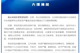 插手干预工程建设项目！云南云龙县1干部被开除党籍和公职图片