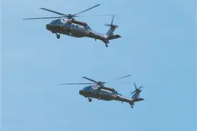 陆军某旅开展直升机编队飞行训练图片