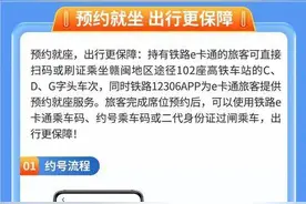 可先上车后补票！江西这些火车站乘车有新变化→图片