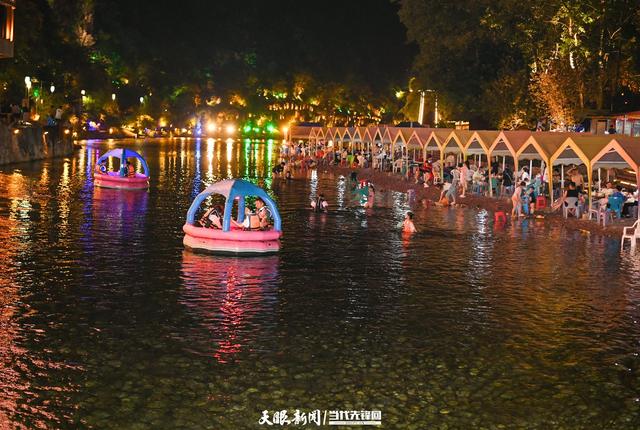 G视觉丨施秉杉木河夜漂点亮贵州夜游新名片