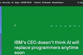 外媒：IBM首席执行官称AI不会很快取代程序员图片