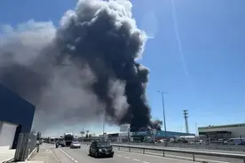 西班牙一化学品仓库起火爆炸，近8万人被要求居家图片