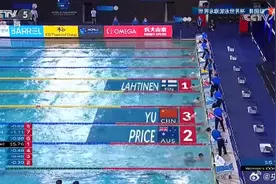 游泳世界杯仁川站 余依婷100米蝶泳摘铜图片