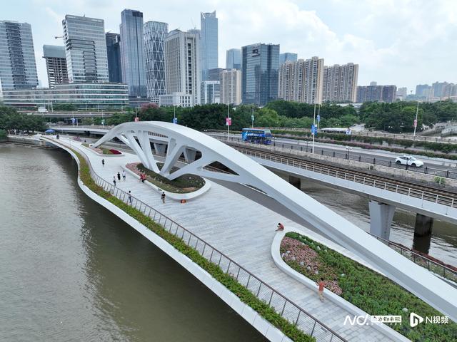 珠江打卡新地标，广州塔滨水大台阶、黄埔涌桥正式开放