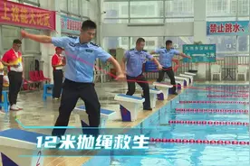 视频｜水上砺尖兵！12米绳抛投、4×50米自由泳接力比武直击图片