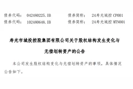 寿光城投控股集团7项资产无偿划转图片