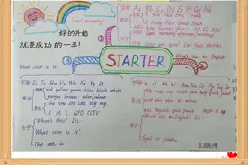 济南高新一实验七年级六班英语思维导图创意展来啦图片