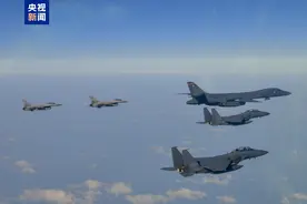 韩美举行联合空中演习图片