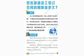 劳务派遣员工签订合同的期限是多久？图片